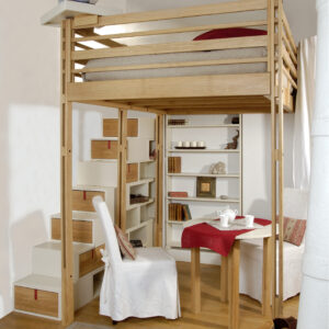 Modular single or double mezzanine bed